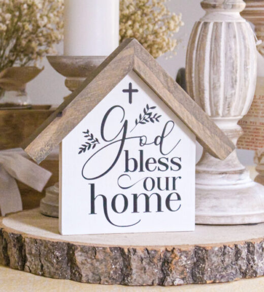 religious farmhouse table decor