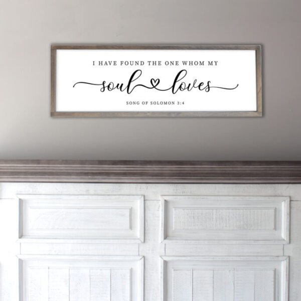 This religious farmhouse decor will surely remind us of our loving and wonderful God. It can be given as a wedding gift or placed in your bedroom.